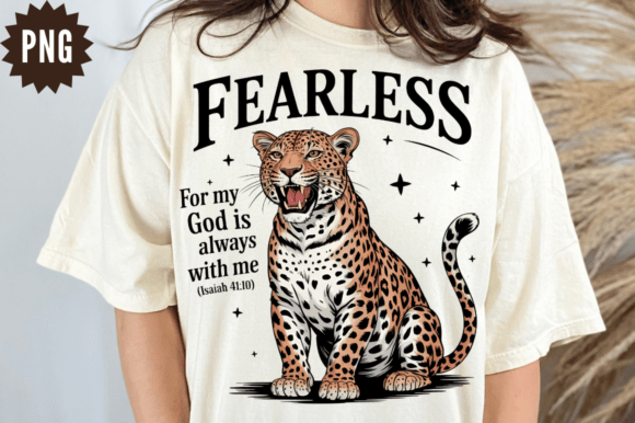 Download Fearless Leopard Christian PNG Design - Sign Collection
