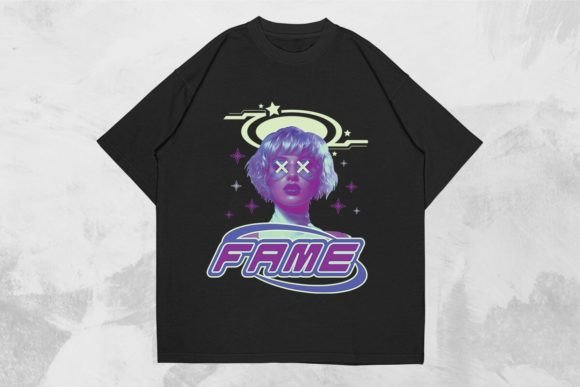 Download Fame Girl Y2k Streetwear Chrome Design - Sign Collection