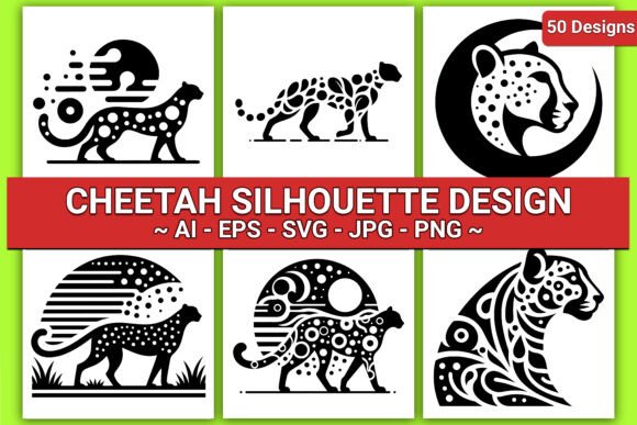 Download CHEETAH SILHOUETTE VECTOR DESIGNS - Sign Collection