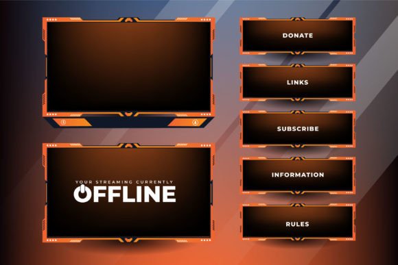 Download Futuristic Gaming Overlay Vector Design - Sign Collection