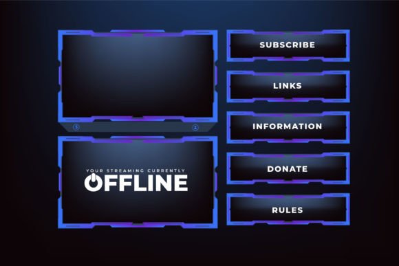 Download Online Gaming Screen Panel Vector Design - Sign Collection