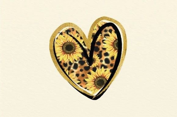 Download Sublimation Design Leopard Heart - Sign Collection