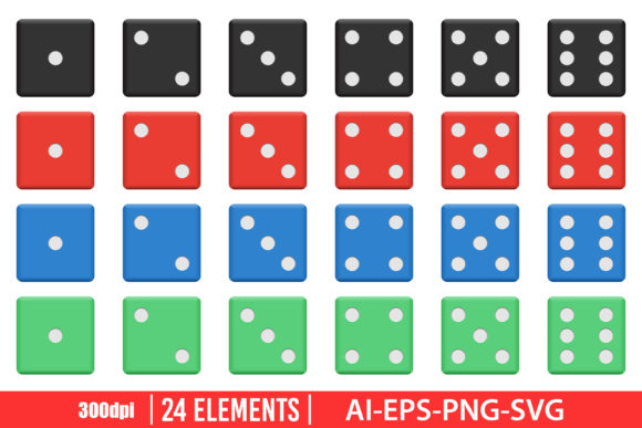 Download Casino Dice Clipart Vector Design - Sign Collection