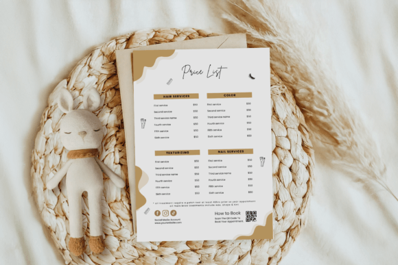 Download Price List Template and Scan to Pay Sign - Sign Collection