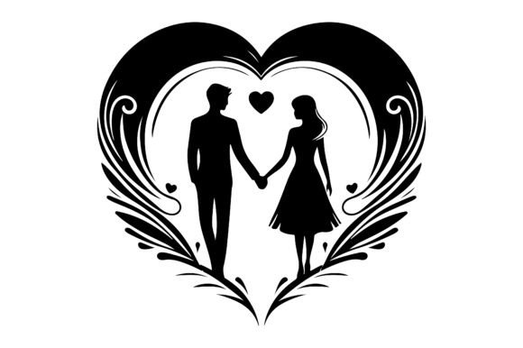 Download About Couple Heart Shape SVG Design - Premium Resources