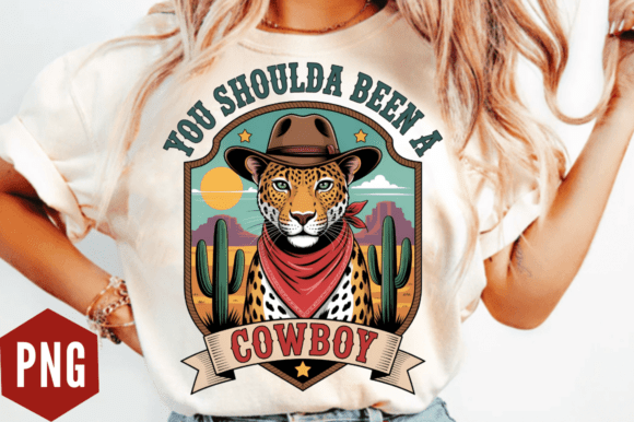 Download Leopard Cowboy Western PNG Design - Sign Collection