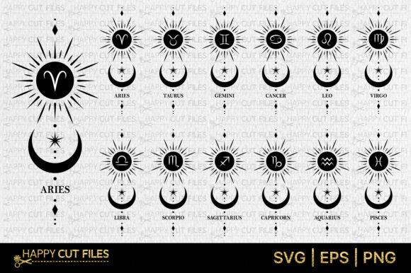 Download Zodiac Sign Celestial Magic Mystical Svg - Sign Collection