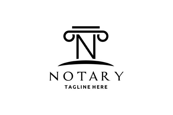 Download Law Firm Initial Letter N Logo Design - Sign Collection