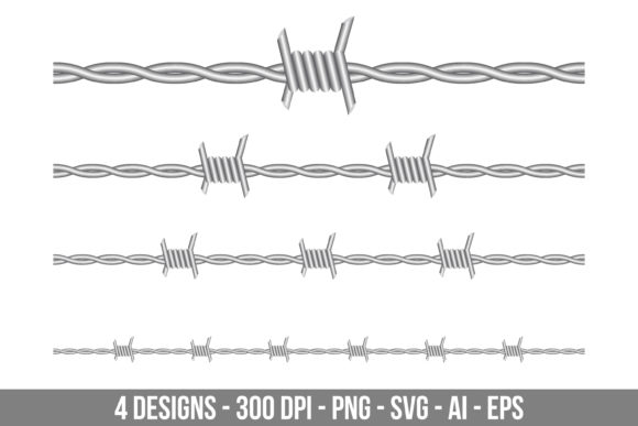 Download Barbed Wire Clipart Set - Bar Collection
