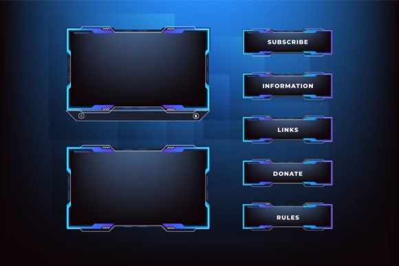 Download Streaming Screen Panel Border Design - Sign Collection