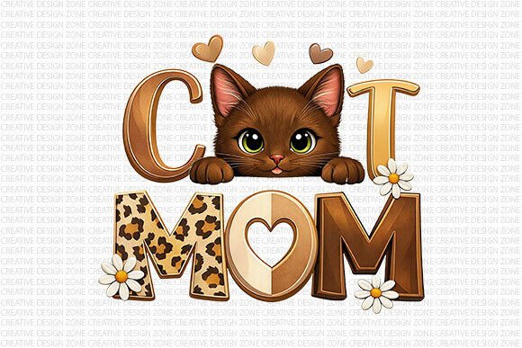 Download Cat Mom Leopard PNG Design - Sign Collection