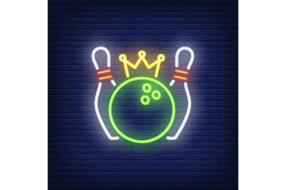 Download Bowling Competition Neon Sign. Bowling P - Sign Collection