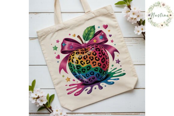 Download Vibrant Leopard Apple PNG Design - Sign Collection
