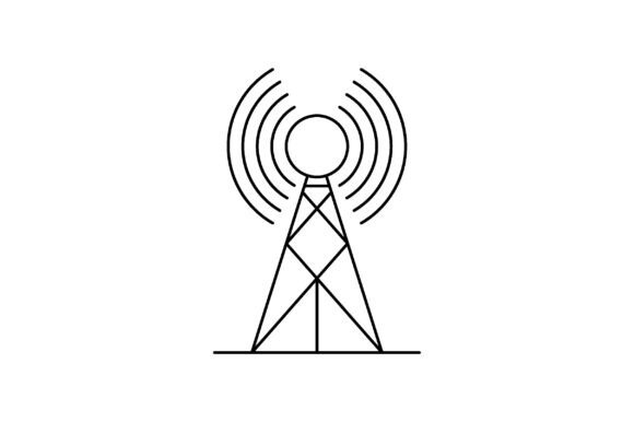 Download Icon Antenna Broadcast Vector Design - Sign Collection