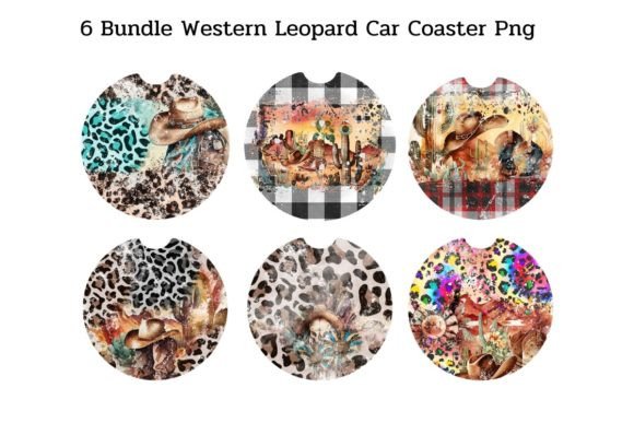 Download Western Leopard Car Coaster Bundle Png - Premium Resources