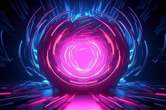 Download Neon Effects Abstract Background Design - Sign Collection