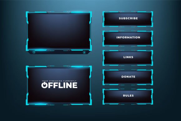 Download Gaming Overlay Frame Template Design - Sign Collection