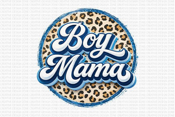 Download Boy Mama Design Leopard PNG - Sign Collection