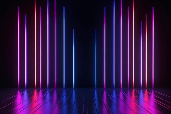 Download Neon Effects Abstract Background Design - Sign Collection