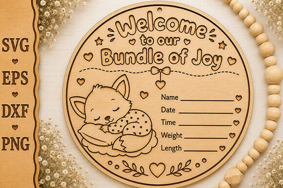 Download Baby Milestone Sign Laser Cut File - Sign Collection