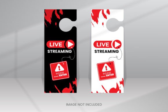 Download Live Streaming Door Hanger Design - Sign Collection