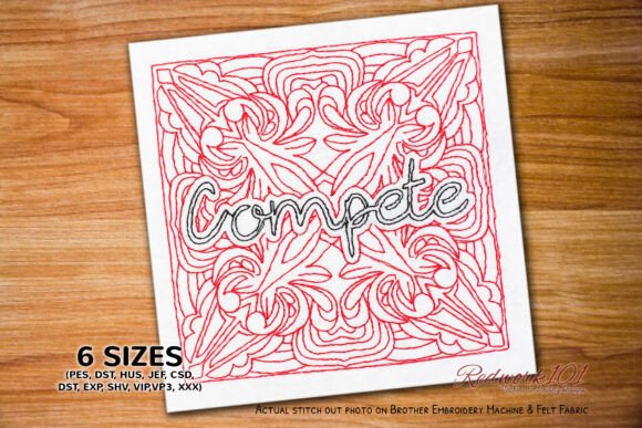 Download Compete Word Lineart Design - Sign Collection