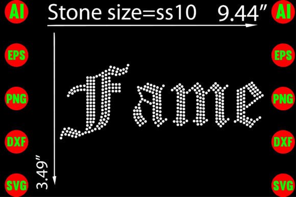Download Fame Rhinestone Design - Sign Collection